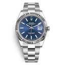 Rolex Datejust 41 126334-0001 Oyster 41mm White Gold with Blue Dial Watch 2019