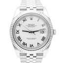 Rolex Datejust 41mm 126334 Fluted Bezel White Dial Jubilee Bracelet Complete