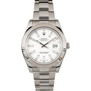 Rolex Datejust II 116334  White Index Dial Stainless Steel Watch