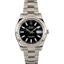 Rolex Datejust II 116334  Black Index Dial Stainless Steel Watch