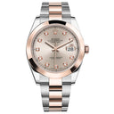 Rolex Datejust Sundust Diamond Dial 41mm Oyster Band 126301-0007 SS  / RG Watch MINT 2021