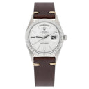 Rolex Day-Date 1803 36mm 18K White Gold Fluted Bezel Silver Dial Watch