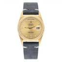 Rolex Day-Date 18238 36mm 18K Yellow Gold Watch Fluted Bezel Champagne Diamond