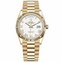 Rolex Day-Date 36mm 128238 Presidential Yellow Gold Watch White Roman Dial