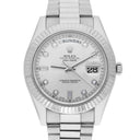 Rolex Day-Date II 218239-0006 41mm White Gold Silver Diamonds Dial - 2010