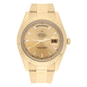 Rolex Day-Date II 41mm 218238 Champagne Index Dial Presidential Watch