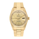 Rolex Day-Date 18038 36mm Champagne Dial With President Yellow Gold Bracelet