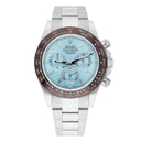 Rolex Daytona 116506-0002 Ice Blue Baguette Diamond Dial 40mm Platinum Watch Complete