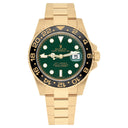 Rolex GMT-Master II 40mm 116718 Oyster Stainless Steel Yellow Gold Green Dial Watch