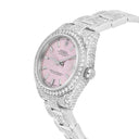 Rolex Datejust 31mm - 178240 Stainless Steel Pink Dial Fully Iced Out