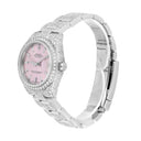 Rolex Datejust 31mm - 178240 Stainless Steel Pink Dial Fully Iced Out
