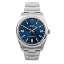 Rolex Oyster Perpetual 124300-0003 41mm Stainless Steel with Blue Dial Watch 2024