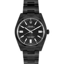 Rolex Oyster Perpetual Black Dial Black PVD/DLC Coated Stainless Steel Watch 114300