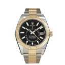 Rolex Sky-Dweller 326933 Stainless Steel Yellow Gold with Black Dial Watch