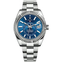 Rolex Sky-Dweller 42mm Oyster 326934 Stainless Steel & White Gold Watch Blue Dial Never Worn