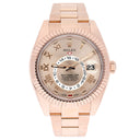 Rolex Sky-Dweller 326935 42mm Sundust Roman Dial Oyster Rose Gold Watch 2018