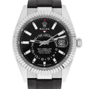Rolex Sky-Dweller 42mm 336239-0002 White Gold Black Dial Oysterflex Strap