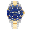Rolex Submariner 40 mm Blue Dial Two Tone Diamond Men's Watch 116613LB