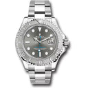 Rolex Steel and Platinum Yacht-Master 40 Watch 126622-0001 Dark Rhodium Dial Oyster Watch 2024