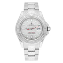 Rolex Yacht-Master 40mm 16622 Stainless Steel Watch Platinum Dial Platinum Bezel Complete