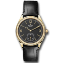 Rolex Yellow Gold 1908 Watch 52508-0002 Fluted Bezel Black Index Arabic Dial Alligator Leather Strap 2024