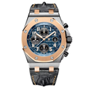 Audemars Piguet Royal Oak Offshore 26471SR.OO.D101CR.01 Blue Dial Black Crocodile Straps Rose Gold Watch