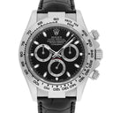 Rolex Cosmograph Daytona 116519 18k White Gold Mens Watch Strap Box Papers