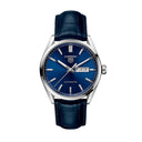 Tag Heuer Day-Date Carrera WBN2012.FC6502 Automatic Men's Watch Blue Alligator Strap 2024
