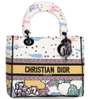 Dior - Canvas Ciel De Reve Small Lady Dior Latte Multicolor (Pre-Owned)