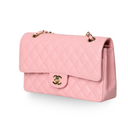 Chanel - Classic Medium Double Flap Pink Caviar Leather Bag