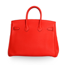 Hermes - Tangerine Birkin 25 Togo Palladium Hardware