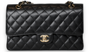 Chanel - Medium Double Flap Bag Black Caviar with Gold Hardware