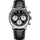 Breitling Super Navitimer B01 41mm Stainless Steel AB0139211B1A1 Black Leather Black Dial Men's Watch  2024