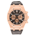 Audemars Piguet Royal Oak Chronograph 26331OR.OO.D821CR.01 Chocolate Dial Brown Leather Rose Gold Watch