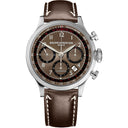 Baume and Mercier Capeland Brown Dial 10002  Stainless Steel Brown Leather Men's Watch 2024