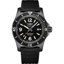 Breitling Superocean 46mm M17368B71IB1S1 Stainless Steel With Black Rubber Watch Black Dial 2024