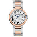 Cartier Ballon Bleu 18K Rose Gold Bezel W2BB0033 and 36mm Steel Watch 2024