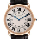 Cartier Ronde Louis W6800251 Alligator Strap Silver Dial Watch 2022