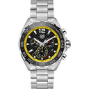 Tag Heuer Quartz Chronograph Formula 1 Watch CAZ101AC.BA0842 Steel Case Carbon Fiber Black Dial  Steel Bracelet 2024