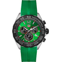 Tag  Heuer Formula 1 Quartz Chrono 43mm Men's Watch Green Rubber Steel Case CAZ101AP.FT8056 Green Dial 2024