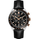 Tag Heuer Carrera CBN2A5A.FC6481 Ceramic Bezel Black Dial Alligator Leather Watch 2024