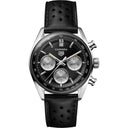 Tag Heuer Carrera Chronograph Watch 39 mm Steel Case CBS2210.FC6534 Black Dial Leather Strap Watch 2024