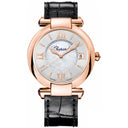 Chopard Imperiale Black 384822-5001 Rose Gold with Black Alligator Leather Watch
