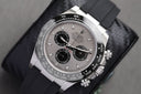 Rolex Cosmograph Daytona 116519LN White Gold With Black Oysterflex Watch Silver Black Subs Dial