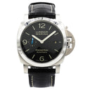 Panerai Luminor Marina PAM01312 Stainless Steel with Black Leather Watch Black Dial 2024