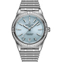 Breitling Chronomat b01 36mm  G10380591C1G1Automatic Stainless Steel With Diamond Bezel Ice Blue Dial Watch