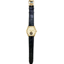 Jaeger LeCoultre Master Ultra Thin Tourbillon Q1322410 Rose Gold with Black Leather Watch Beige Dial