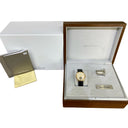 Jaeger LeCoultre Master Ultra Thin Tourbillon Q1322410 Rose Gold with Black Leather Watch Beige Dial