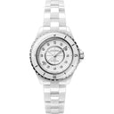 Chanel J12 Automatic 33mm H9741 White Ceramic And Steel Watch White Diamond Dial 2024