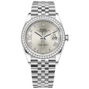 Rolex Datejust 36mm 126284rbr-0021 Stainless Steel Watch Silver  Roman Dial 2024